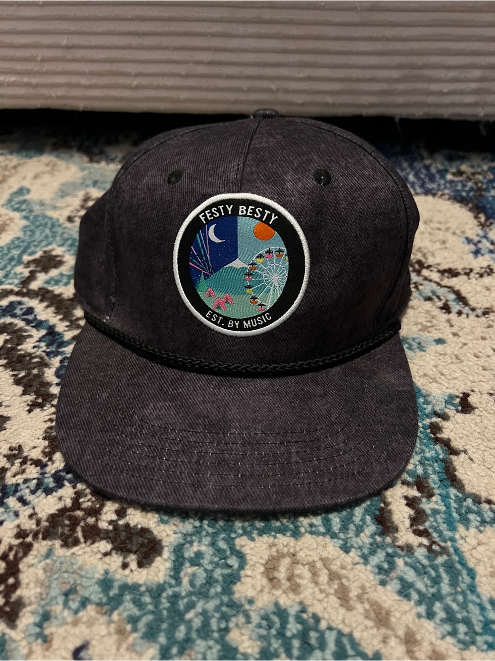 Grassroots Festy Besty Embroidered Festival Strap Back Cap